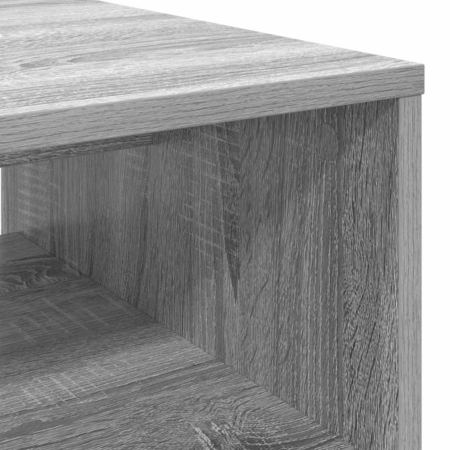 Salontafel Grijs Sonoma 80 x 50 x 40 cm Bewerkt hout