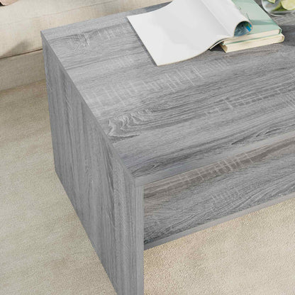 Salontafel Grijs Sonoma 80 x 50 x 40 cm Bewerkt hout