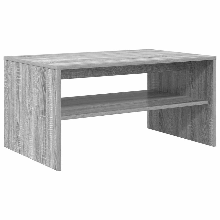Salontafel Grijs Sonoma 80 x 50 x 40 cm Bewerkt hout