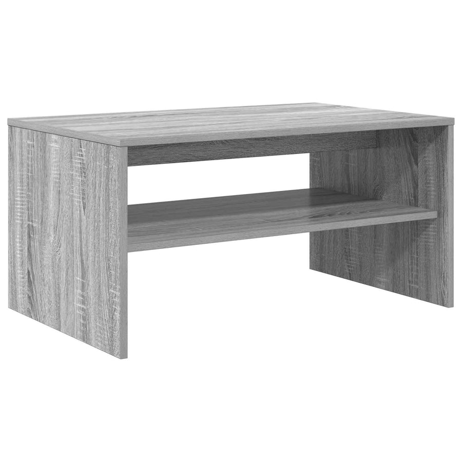 Salontafel Grijs Sonoma 80 x 50 x 40 cm Bewerkt hout