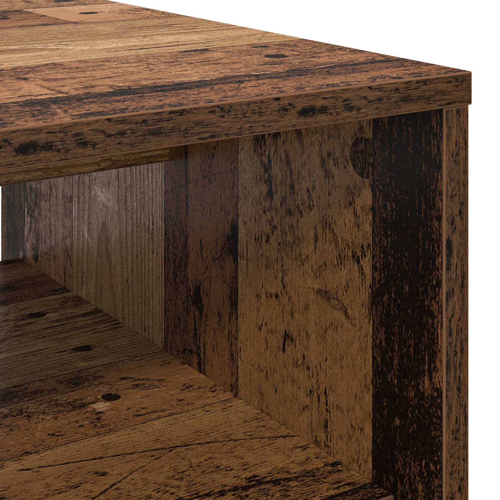 Salontafel Oudhout 80 x 50 x 40 cm Bewerkt hout