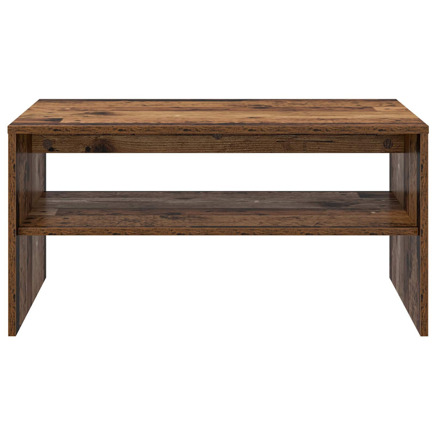 Salontafel Oudhout 80 x 50 x 40 cm Bewerkt hout