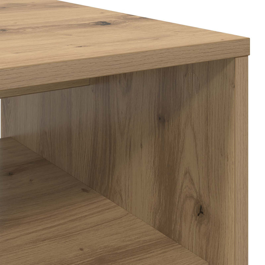 Salontafel Artisan Eiken 80 x 50 x 40 cm Bewerkt hout