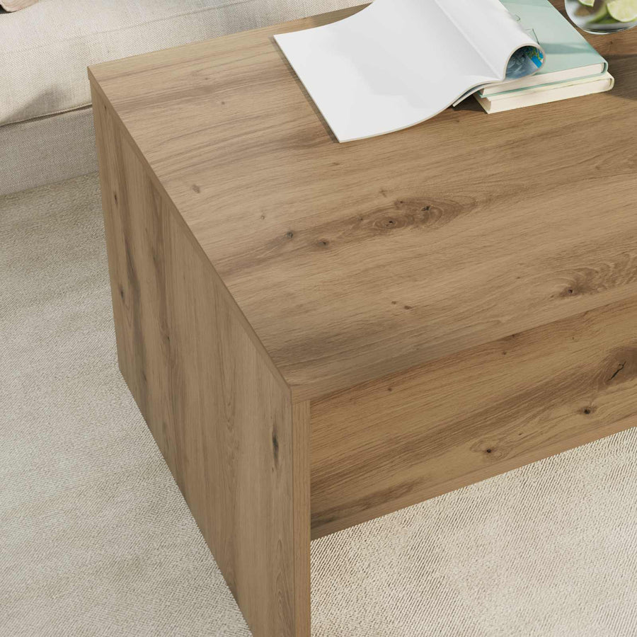 Salontafel Artisan Eiken 80 x 50 x 40 cm Bewerkt hout
