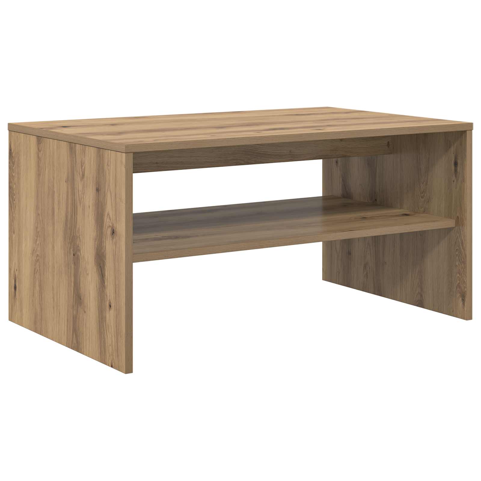 Salontafel Artisan Eiken 80 x 50 x 40 cm Bewerkt hout