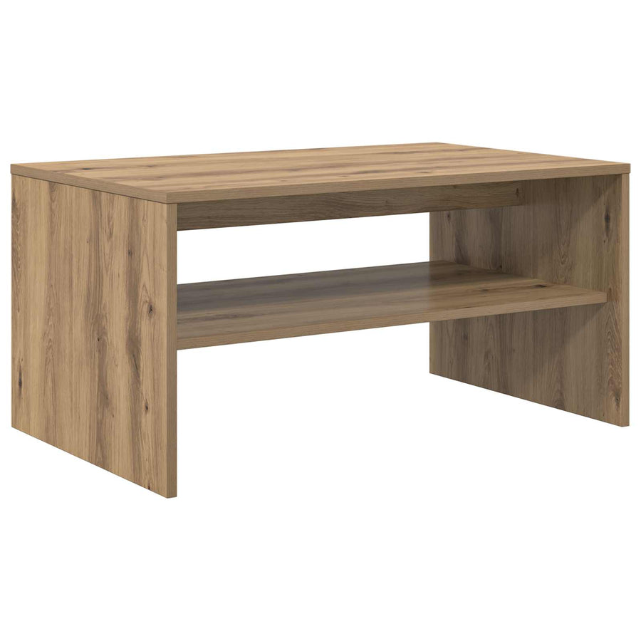 Salontafel Artisan Eiken 80 x 50 x 40 cm Bewerkt hout