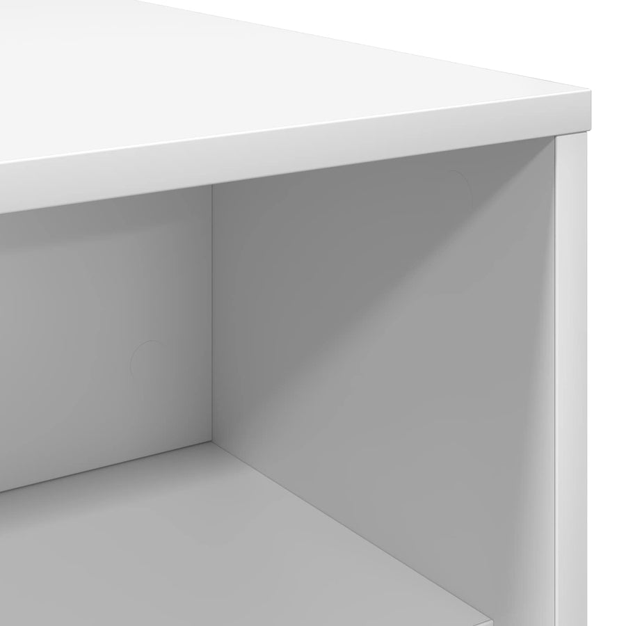 Salontafel Wit 100 x 50 x 40 cm Bewerkt hout