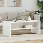 Salontafel 100x50x40 cm wit bewerkt hout
