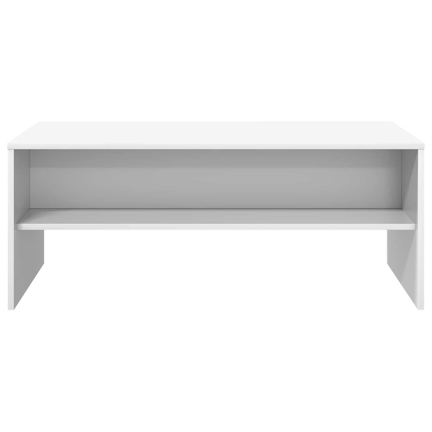 Salontafel Wit 100 x 50 x 40 cm Bewerkt hout