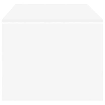 Salontafel Wit 100 x 50 x 40 cm Bewerkt hout