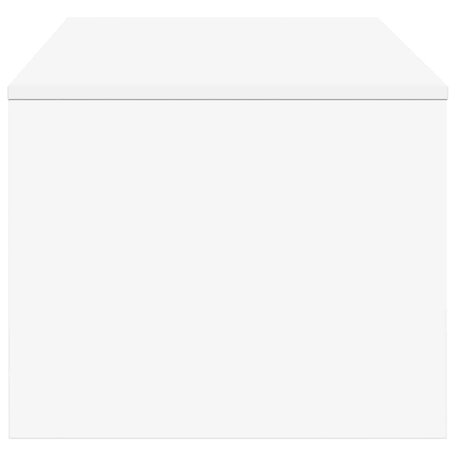Salontafel Wit 100 x 50 x 40 cm Bewerkt hout