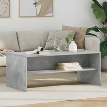 Salontafel Beton Grijs 100 x 50 x 40 cm Bewerkt hout