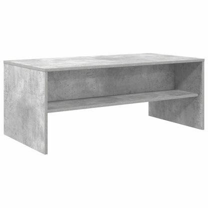 Salontafel Beton Grijs 100 x 50 x 40 cm Bewerkt hout