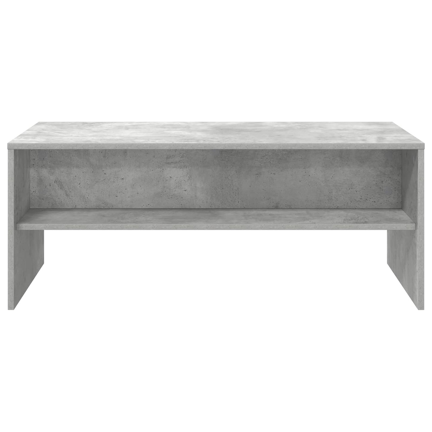 Salontafel Beton Grijs 100 x 50 x 40 cm Bewerkt hout