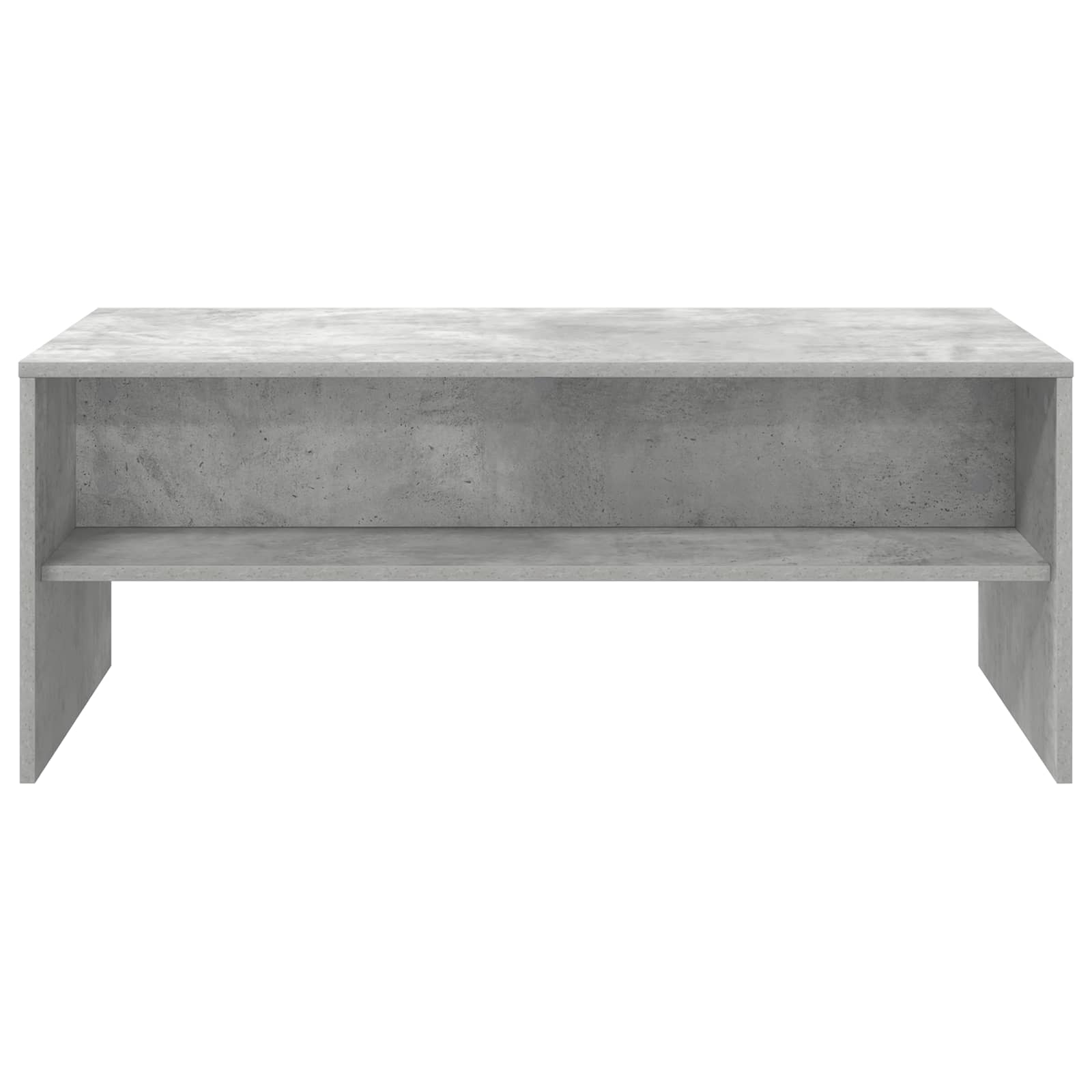 Salontafel Beton Grijs 100 x 50 x 40 cm Bewerkt hout