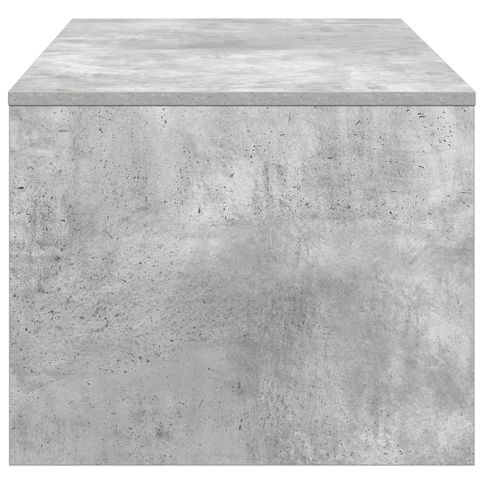 Salontafel Beton Grijs 100 x 50 x 40 cm Bewerkt hout