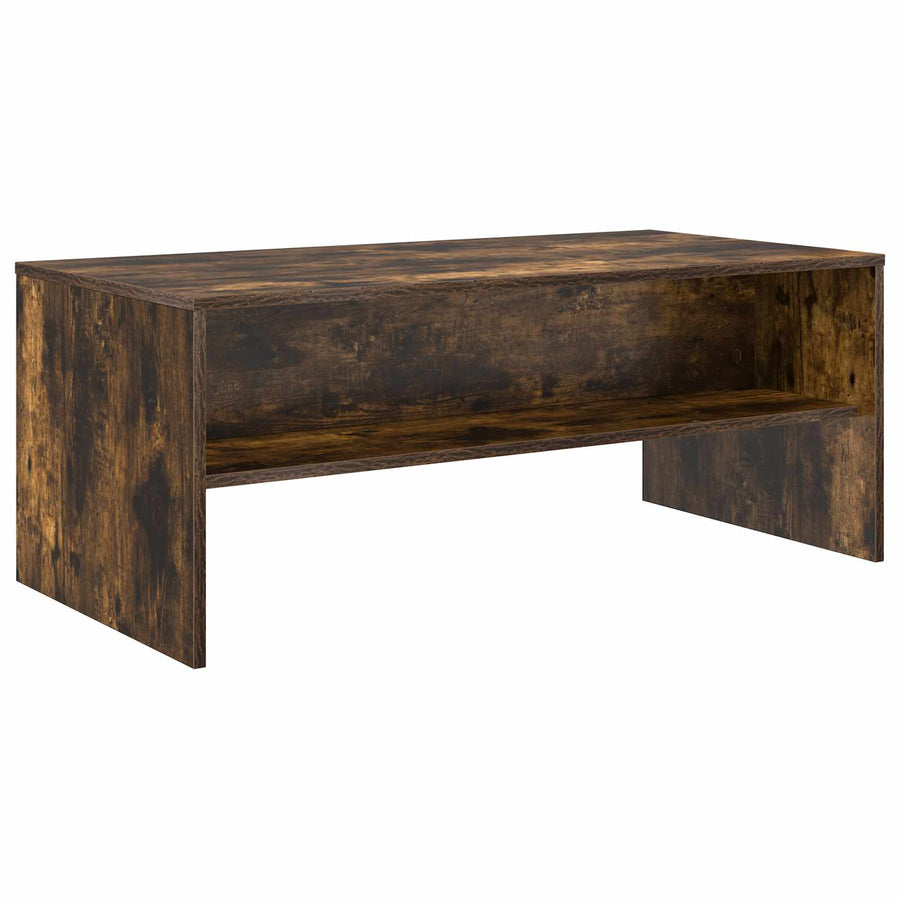 Salontafel Gerookt eiken 100 x 50 x 40 cm Bewerkt hout