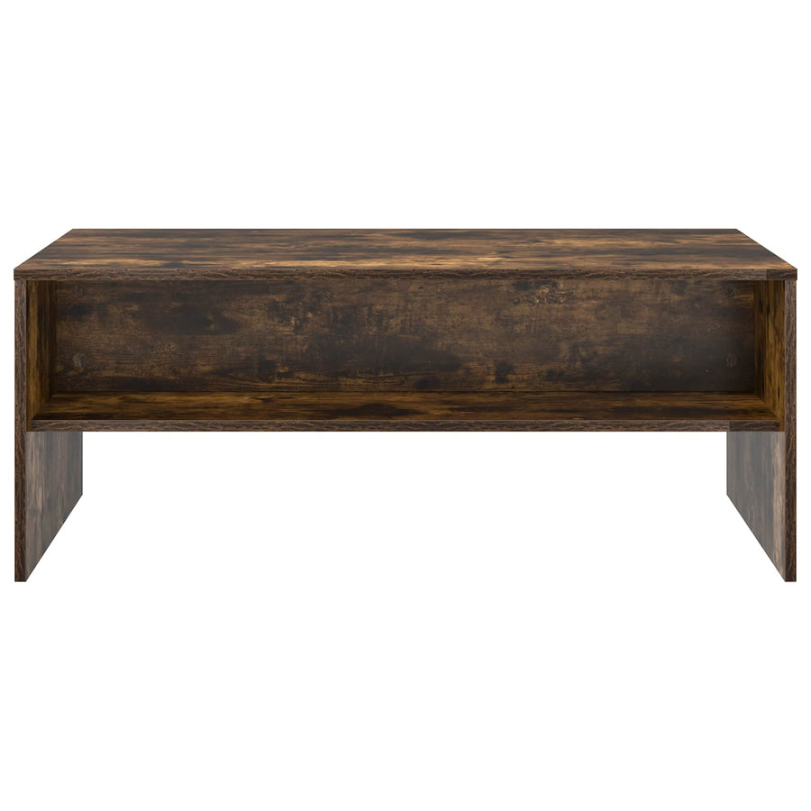 Salontafel Gerookt eiken 100 x 50 x 40 cm Bewerkt hout