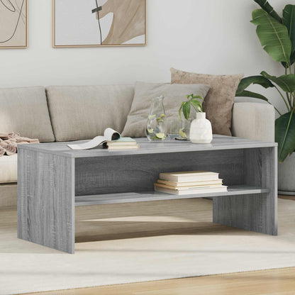Salontafel Grijs Sonoma 100 x 50 x 40 cm Bewerkt hout