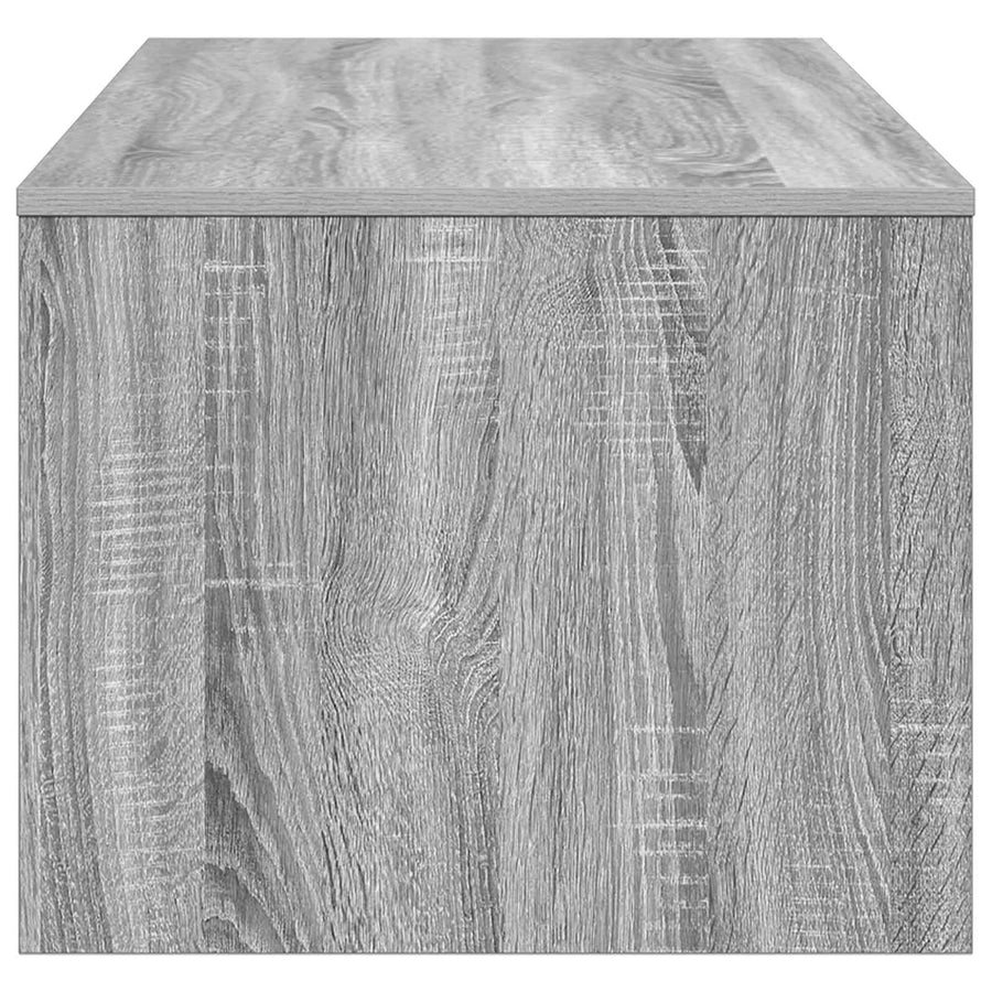 Salontafel Grijs Sonoma 100 x 50 x 40 cm Bewerkt hout