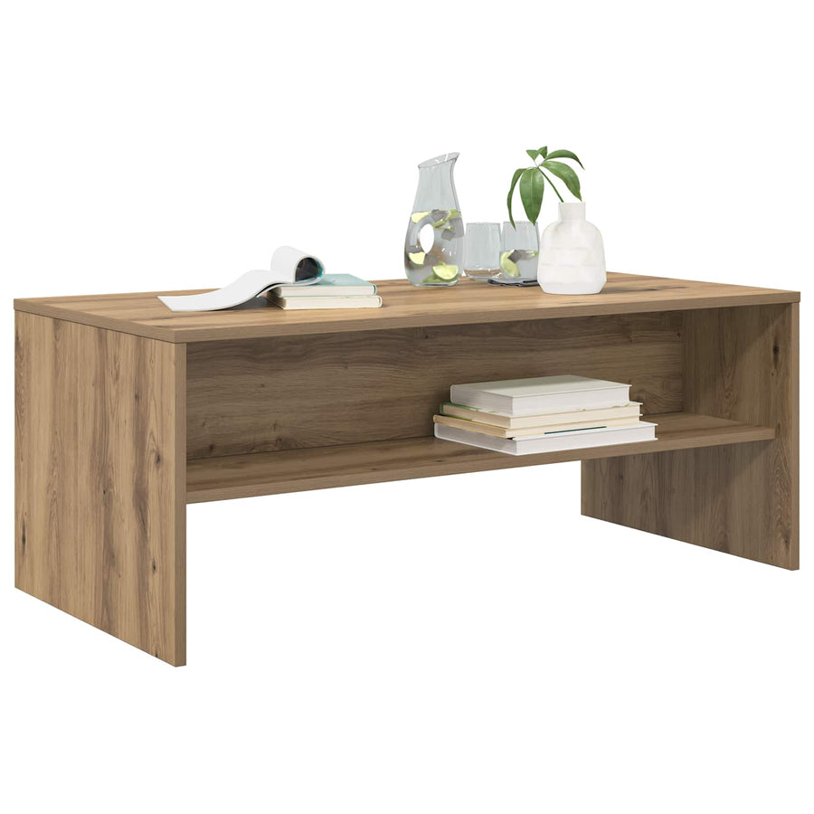 Salontafel Artisan Eiken 100 x 50 x 40 cm Bewerkt hout
