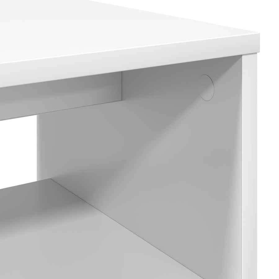 TV-kast Wit 60 x 35 x 40 cm Bewerkt hout