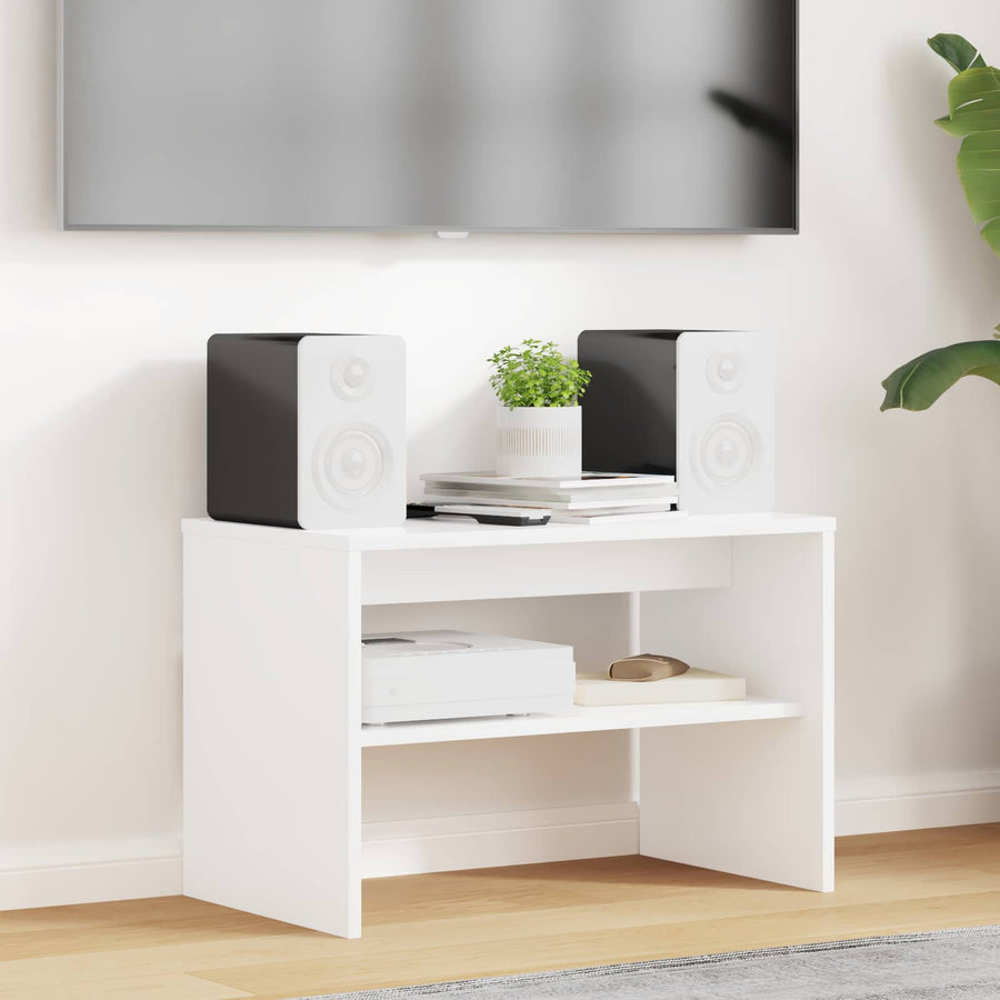 TV-kast Wit 60 x 35 x 40 cm Bewerkt hout