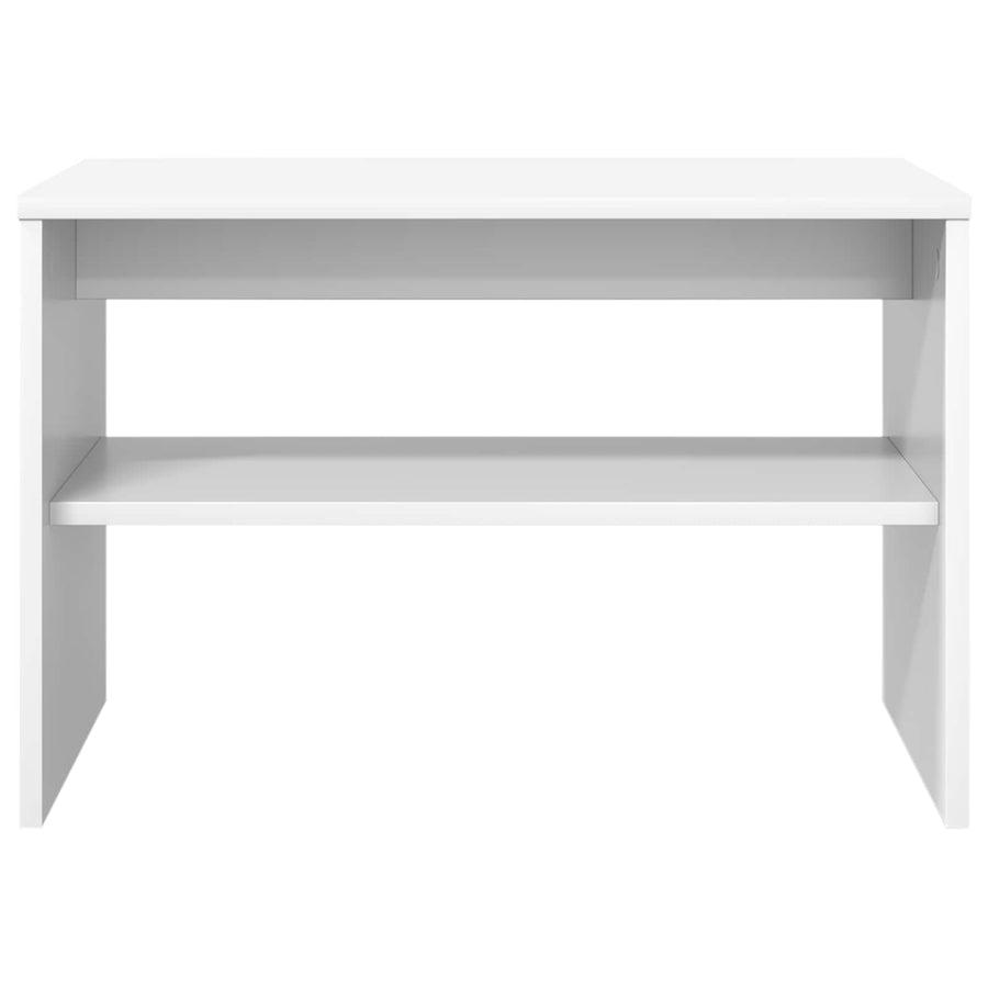 TV-kast Wit 60 x 35 x 40 cm Bewerkt hout