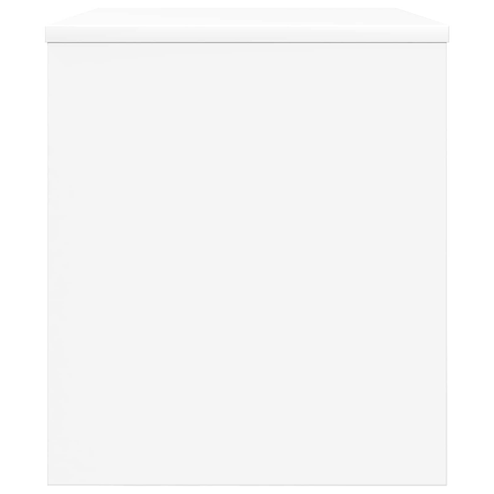 TV-kast Wit 60 x 35 x 40 cm Bewerkt hout