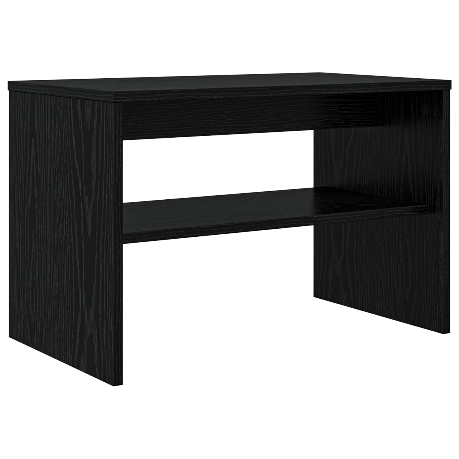 TV-kast Zwart Eiken 60 x 35 x 40 cm Bewerkt hout