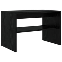 TV-kast Zwart Eiken 60 x 35 x 40 cm Bewerkt hout