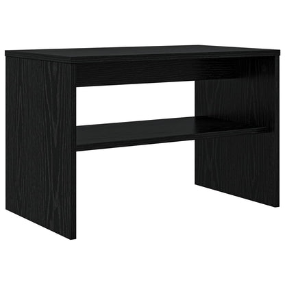 TV-kast Zwart Eiken 60 x 35 x 40 cm Bewerkt hout