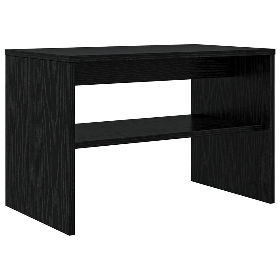 TV-kast Zwart Eiken 60 x 35 x 40 cm Bewerkt hout