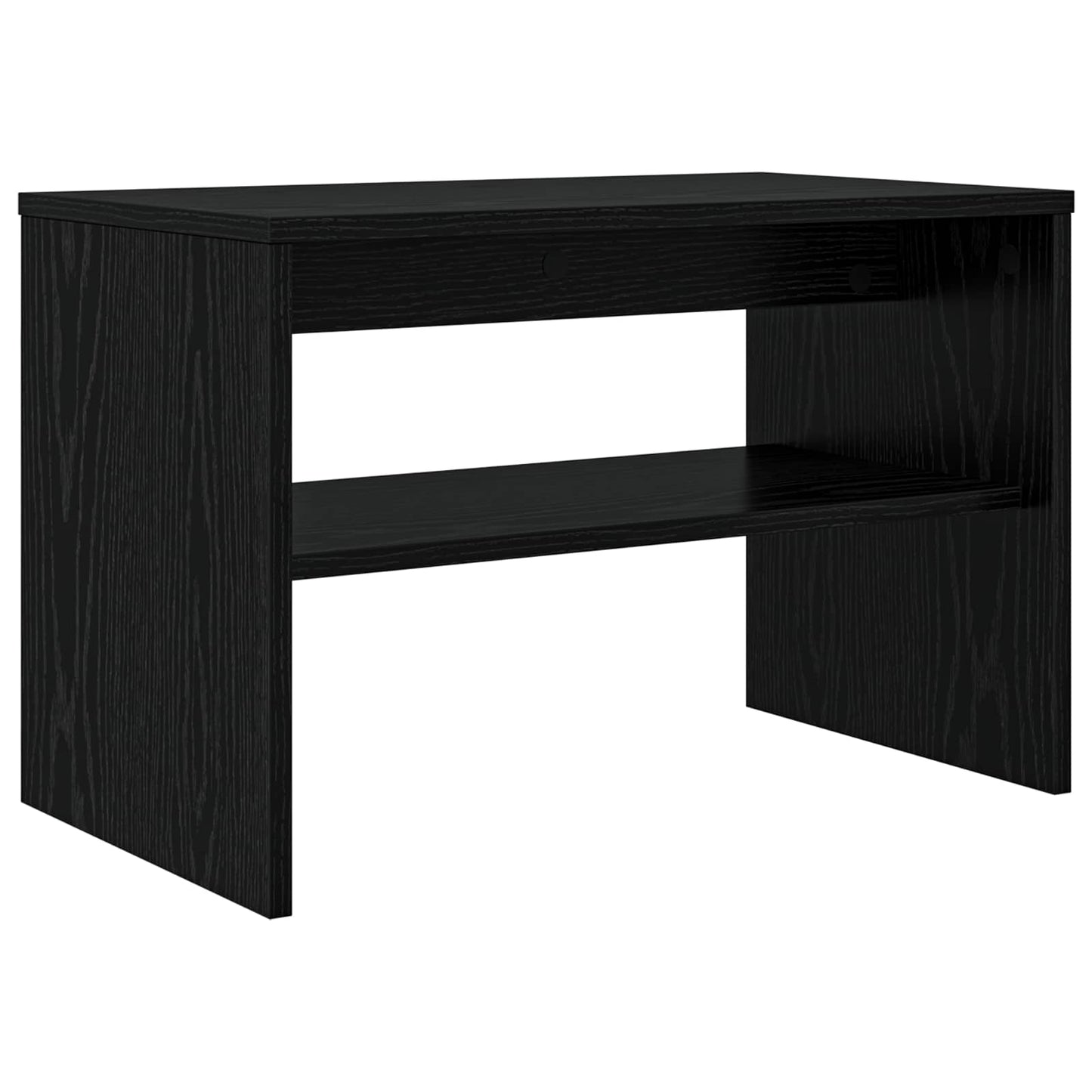 TV-kast Zwart Eiken 60 x 35 x 40 cm Bewerkt hout