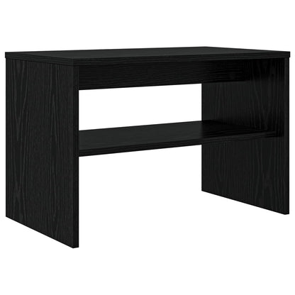 TV-kast Zwart Eiken 60 x 35 x 40 cm Bewerkt hout