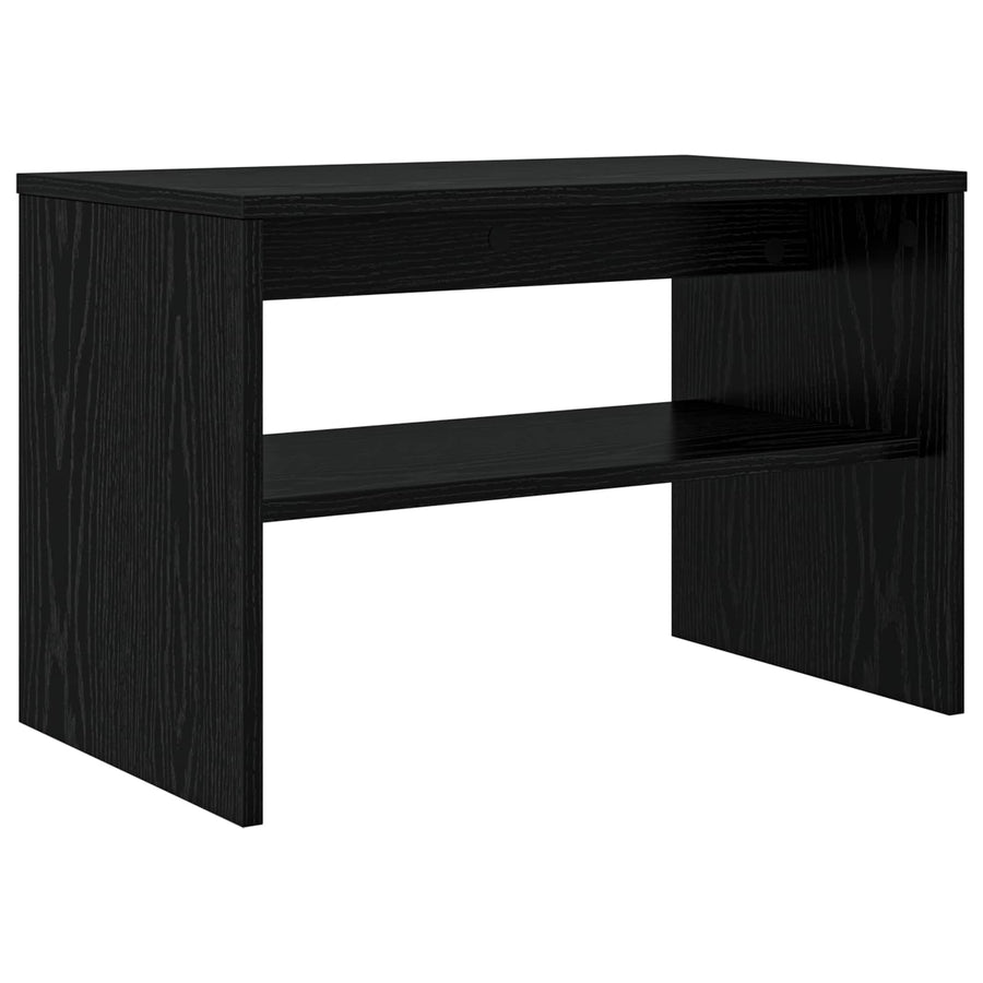 TV-kast Zwart Eiken 60 x 35 x 40 cm Bewerkt hout