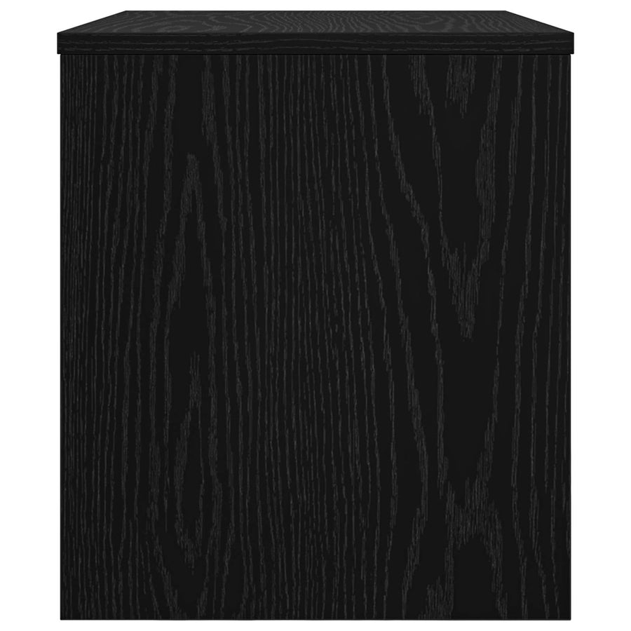 TV-kast Zwart Eiken 60 x 35 x 40 cm Bewerkt hout