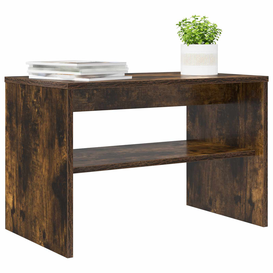 TV-kast Gerookt eiken 60 x 35 x 40 cm Bewerkt hout