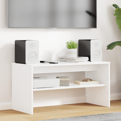 TV-kast Wit 80 x 35 x 40 cm Bewerkt hout