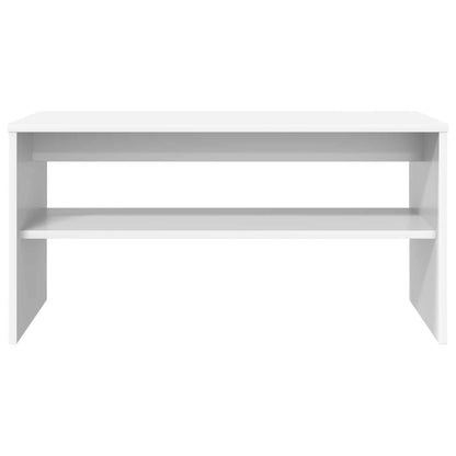 TV-kast Wit 80 x 35 x 40 cm Bewerkt hout