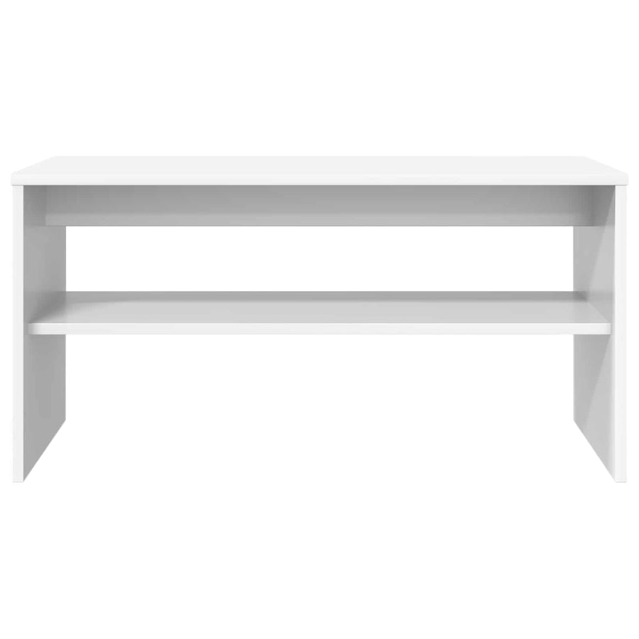TV-kast Wit 80 x 35 x 40 cm Bewerkt hout