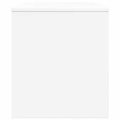 TV-kast Wit 80 x 35 x 40 cm Bewerkt hout