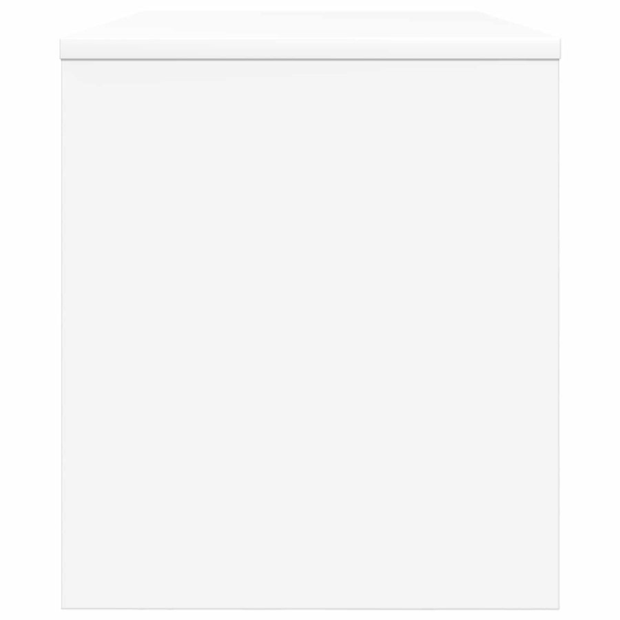 TV-kast Wit 80 x 35 x 40 cm Bewerkt hout