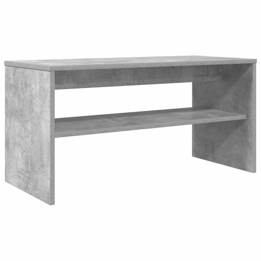 TV-kast Beton Grijs 80 x 35 x 40 cm Bewerkt hout