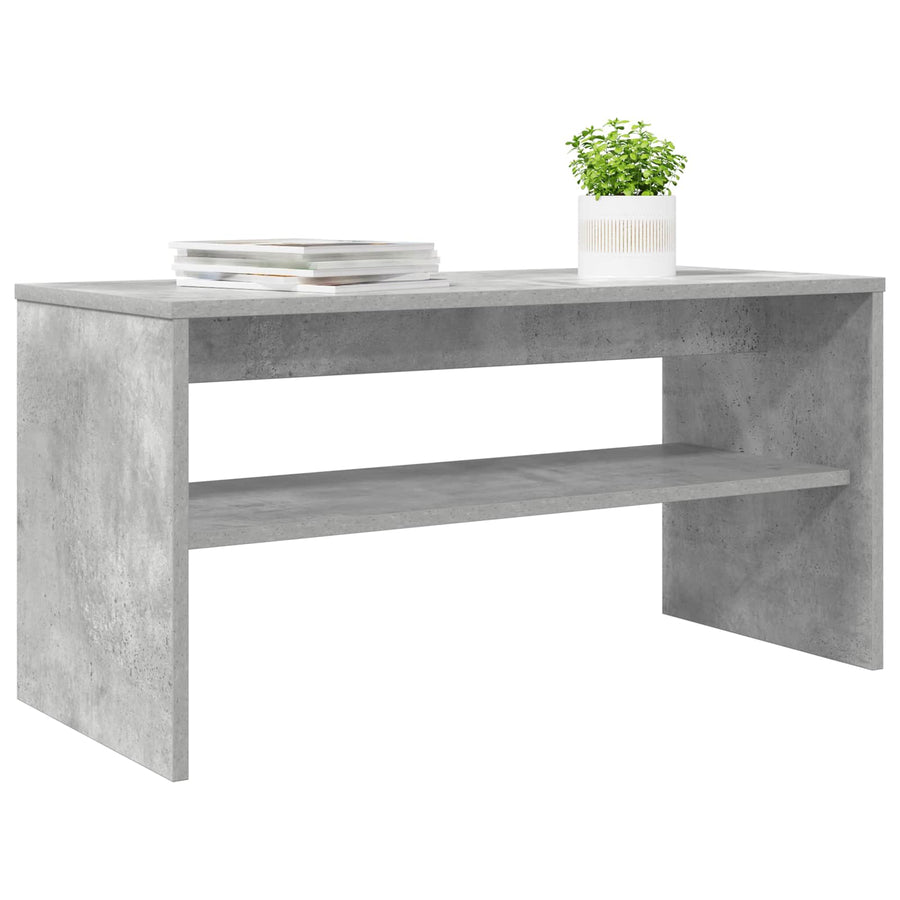 TV-kast Beton Grijs 80 x 35 x 40 cm Bewerkt hout