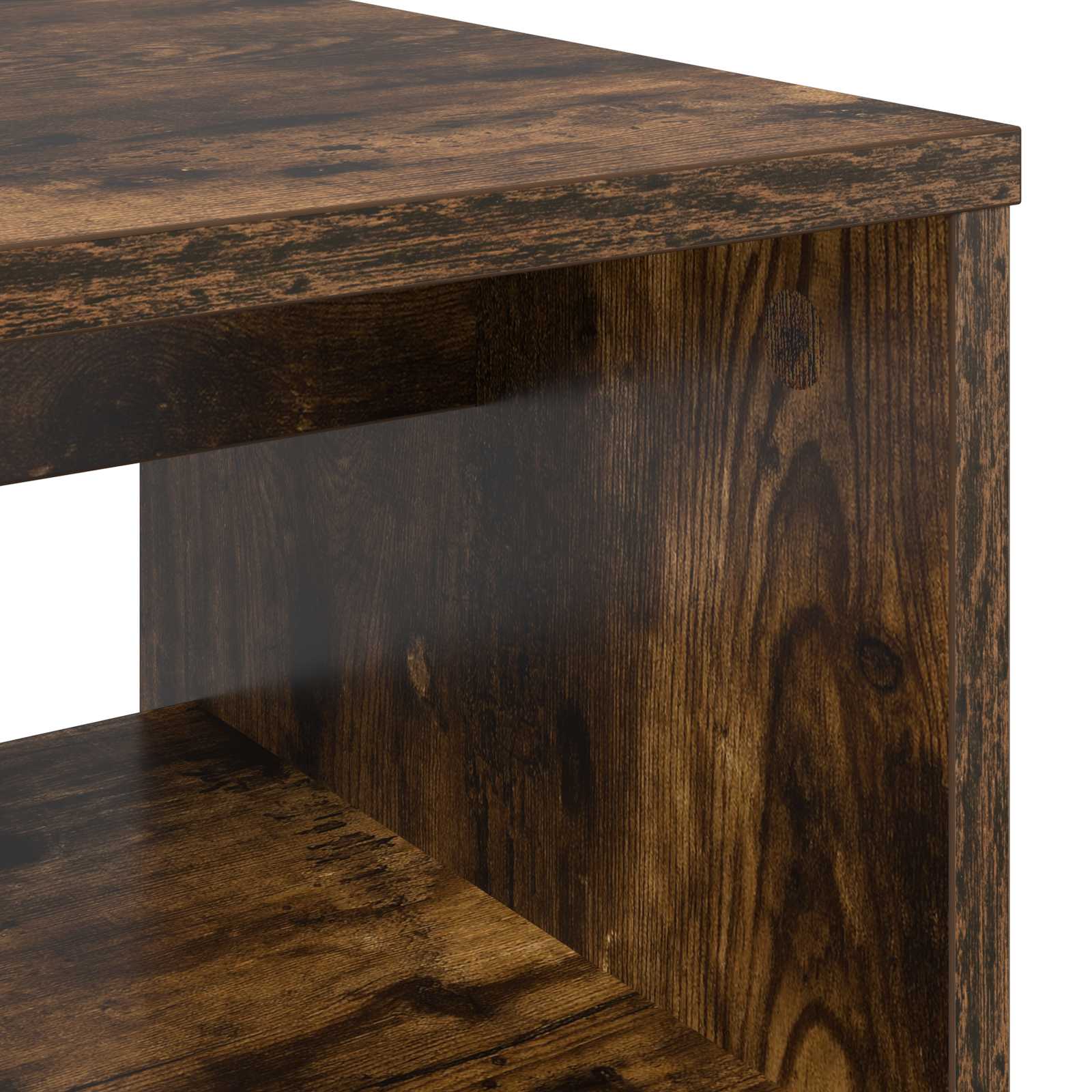 TV-kast Gerookt eiken 80 x 35 x 40 cm Bewerkt hout