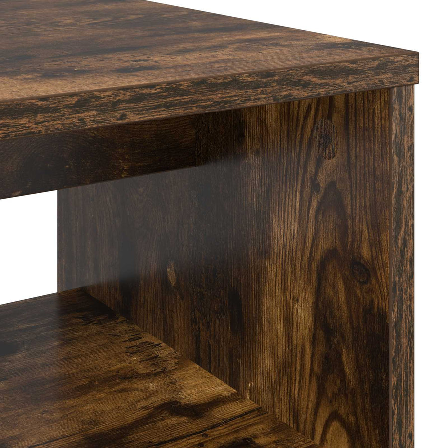 TV-kast Gerookt eiken 80 x 35 x 40 cm Bewerkt hout
