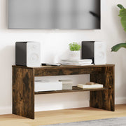 TV-kast 80x35x40 cm gerookt eiken bewerkt hout