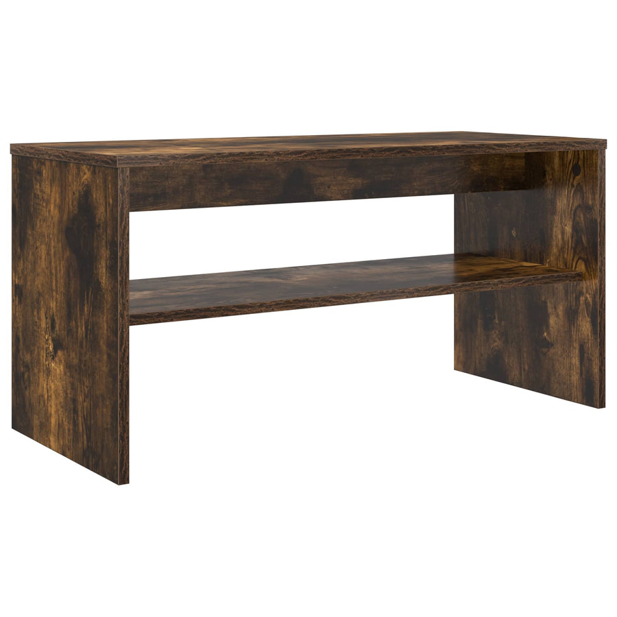 TV-kast Gerookt eiken 80 x 35 x 40 cm Bewerkt hout