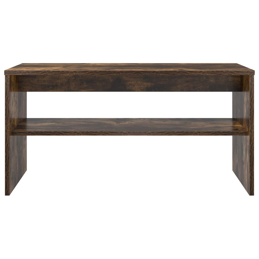 TV-kast Gerookt eiken 80 x 35 x 40 cm Bewerkt hout